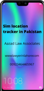 Sim location tracker in Pakistan